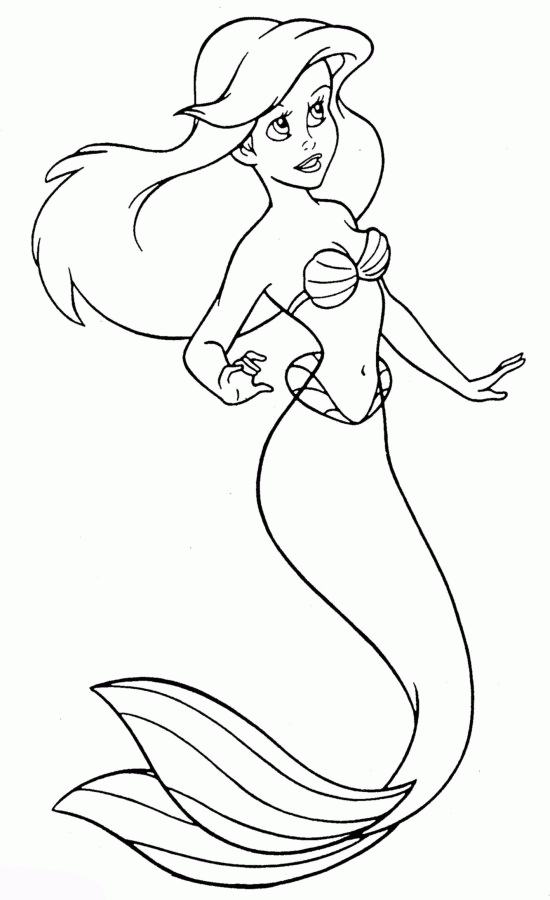 Arielle Ausmalbilder | Disney Prinzessin Malvorlagen verwandt mit Meerjungfrau Zeichnen Kinder
