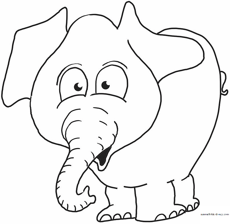 Ausmalbild Cartoon Elefant Kostenlos Zum Ausdrucken über Ausmalbild Elefant Kostenlos