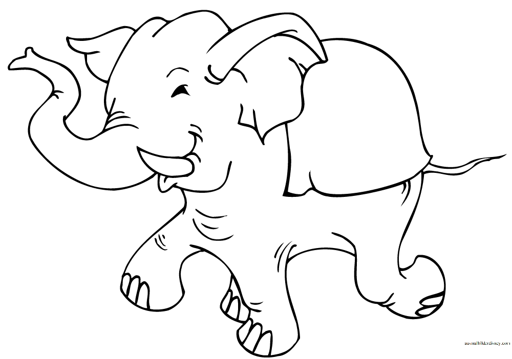 Ausmalbild Rennender Elefant Kostenlos Zum Ausdrucken über Ausmalbild Elefant Kostenlos