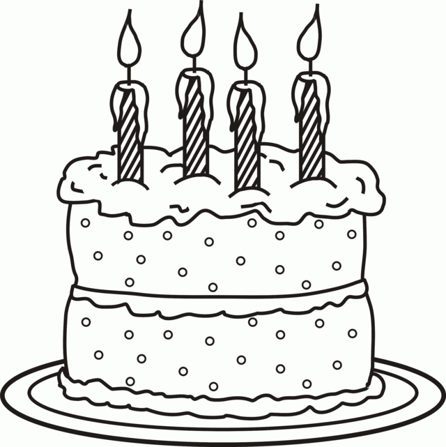 Ausmalbild Torte - Malvorlagen verwandt mit Ausmalbilder Geburtstagstorte