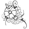 Ausmalbilder Gratis Blumen 01 | Blumenzeichnung, Blumen bei Malvorlagen Ornamente Kostenlos