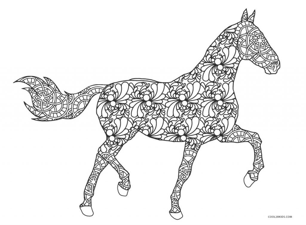 Ausmalbilder Pferde - Malvorlagen Kostenlos Zum Ausdrucken für Pferde Ausmalbilder Ausdrucken