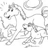 Ausmalbilder Pferde Mit Fohlen - Ausmalbilder Für Kinder für Pferde Zum Ausmalen Und Drucken