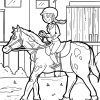 Ausmalbilder Pferde Mit Reiterin Springend - Ausmalbilder für Ausmalbilder Pferd Mit Reiter