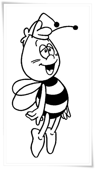 Ausmalbilder Zum Ausdrucken: Ausmalbilder Biene Maja innen Biene Maja Ausmalbilder Zum Drucken