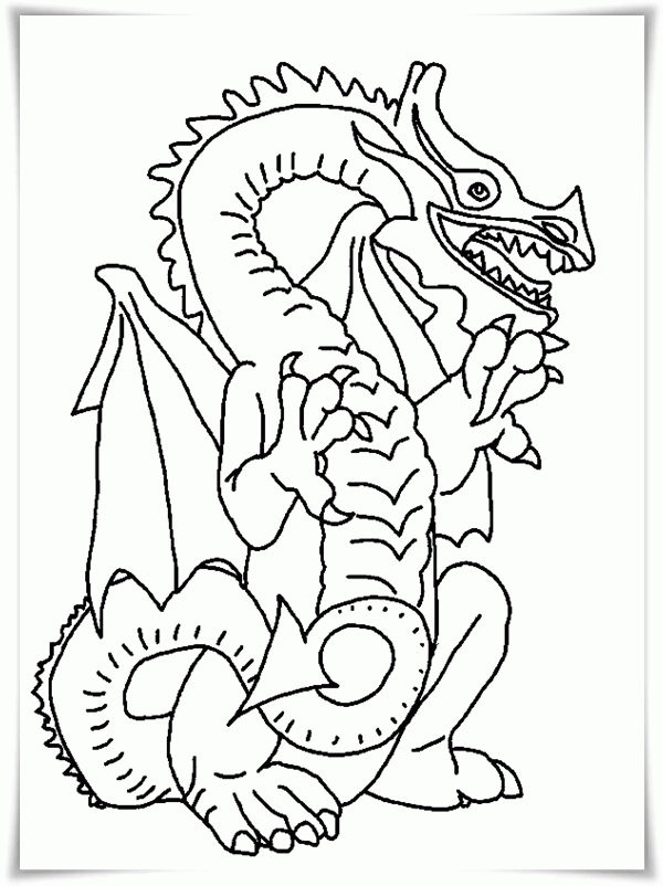 Ausmalbilder Zum Ausdrucken: Ausmalbilder Drachen innen Kinderbilder Kostenlos Zum Ausdrucken
