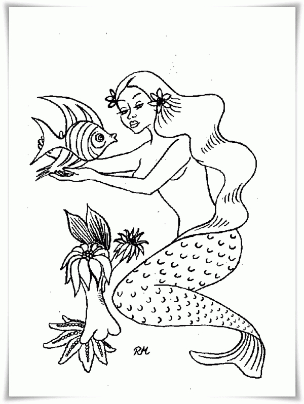 Ausmalbilder Zum Ausdrucken: Ausmalbilder Meerjungfrau bestimmt für Ausmalbilder Meerjungfrau H2O