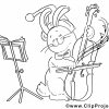 Ausmalen Weihnachten - Katze Mit Geige Musiziert ganzes Malvorlage Katze Zum Ausdrucken