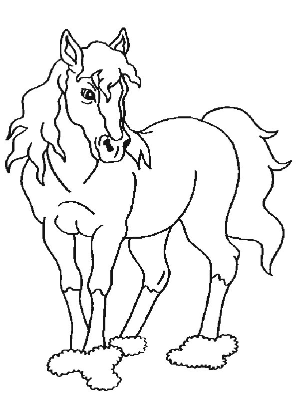 Ballerina (3) | Ausmalbilder Kostenlos ganzes Pferdebilder Zum Ausmalen Kostenlos