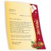 Briefpapier Nikolaus Santa Claus Weihnachten | Paper-Media innen Nikolaus Briefpapier Kostenlos
