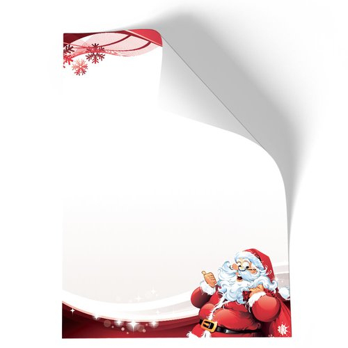 Briefpapier Weihnachten Brief An Den Weihnachtsmann - Din bestimmt für Nikolaus Briefpapier Kostenlos