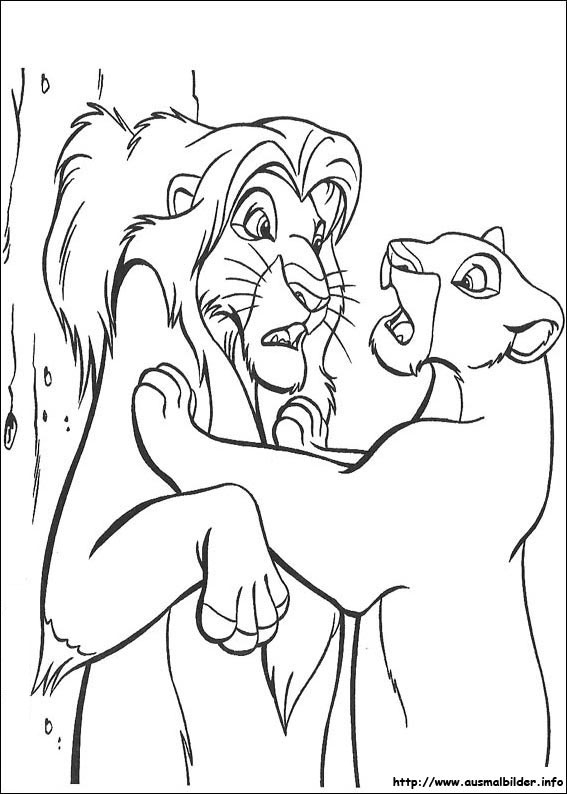 Der König Der Löwen Malvorlagen über König Der Löwen Ausmalbilder