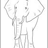 Elefant - Ausmalbild Zum Ausdrucken innen Erdkugel Bilder Zum Ausdrucken
