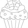 Imágenes Para Colorear De Cupcakes | Colorear Imágenes für Cupcake Vorlage Zum Ausdrucken