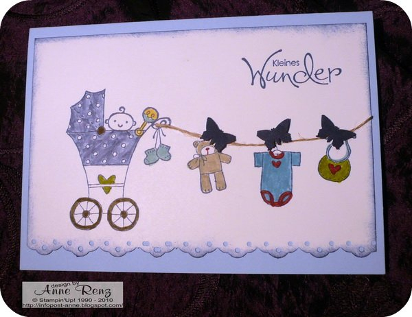 Infopost - Kreativ Mit Stempel!: Glückwunschkarten Zur verwandt mit Glückwunschkarten Zur Geburt Basteln