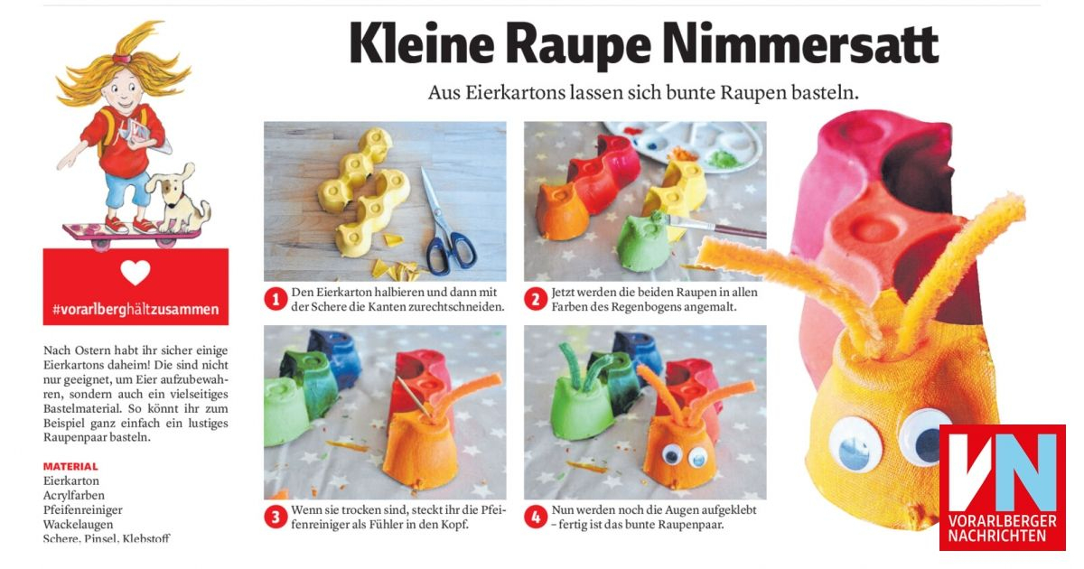 Kleine Raupe Nimmersatt - Vorarlberger Nachrichten | Vn.at für Kleine Raupe Nimmersatt Basteln