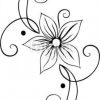 Laden Sie Den Lizenzfreien Vektor &quot;Blume Blüte Ranke innen Malvorlagen Ornamente Kostenlos