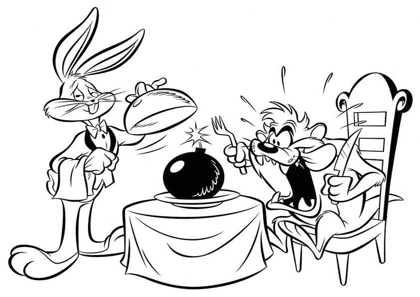 Looney Tunes-17 | Ausmalbilder Malvorlagen in Baby Looney Tunes Ausmalbilder