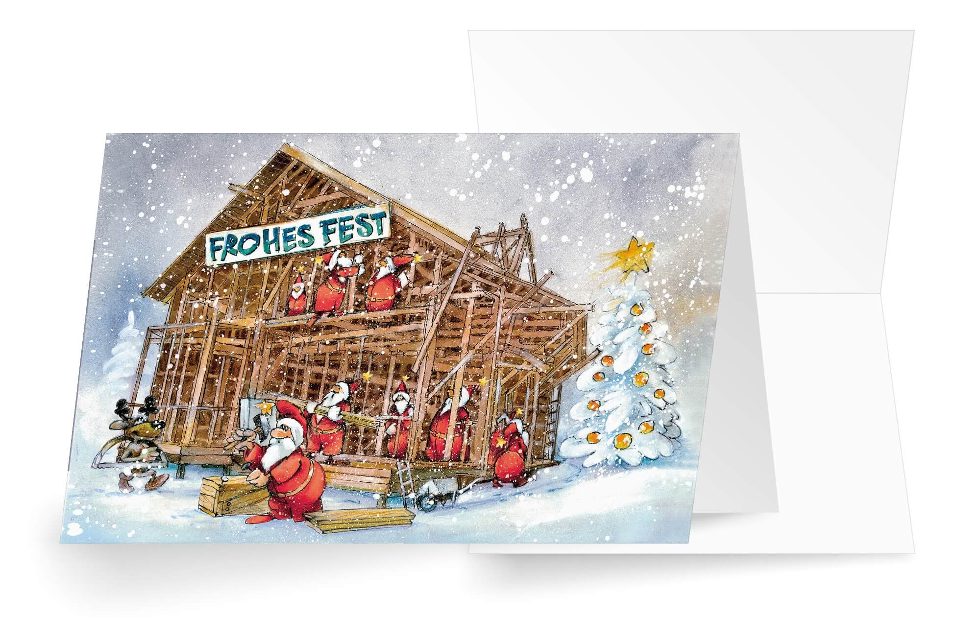 Lustige Branchenweihnachtskarte Für Holzbau Und Zimmerei über Lustige Profilbilder Weihnachten