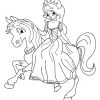 Malvorlage Prinzessin Zu Pferd - Kostenlose Ausmalbilder verwandt mit Bilder Zum Ausmalen Prinzessin