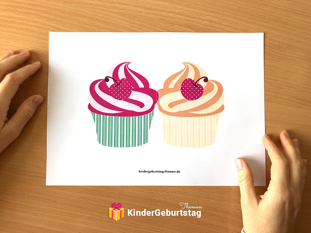 Muffin Einladung Selbst Basteln: Vorlagen Zum Ausdrucken verwandt mit Cupcake Vorlage Zum Ausdrucken