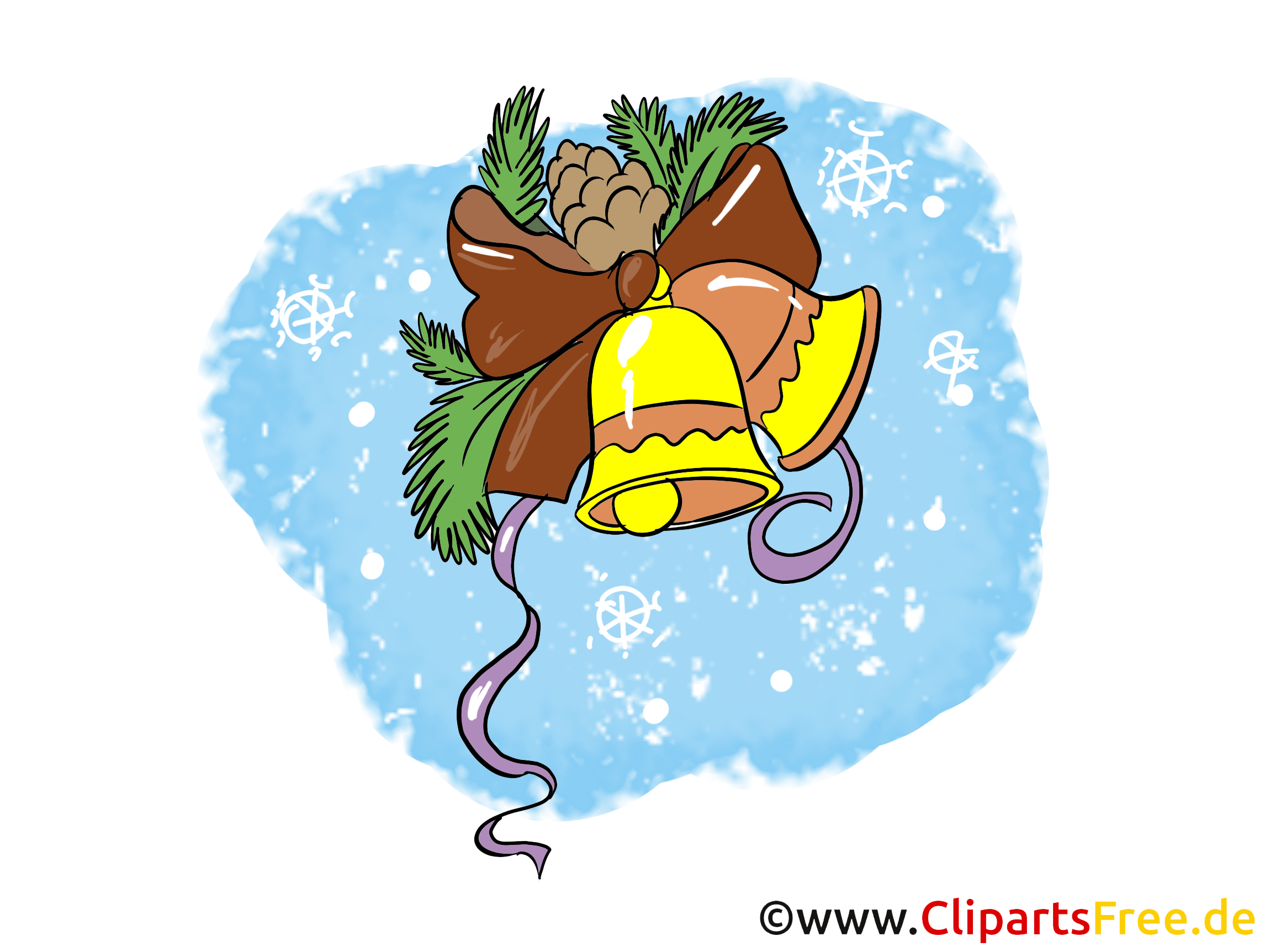 Neujahr Und Weihnachten Gloeckchen Clipart, Bild, Cartoon innen Weihnachten Clipart Kostenlos