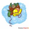 Neujahr Und Weihnachten Gloeckchen Clipart, Bild, Cartoon mit Clipart Kostenlos Weihnachten