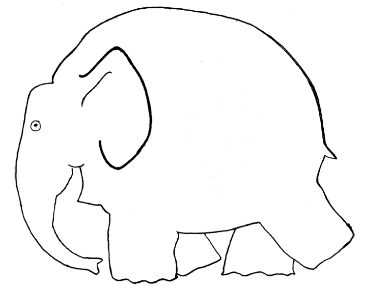 Pin Auf Kindergarten ganzes Ausmalbild Elefant Kostenlos