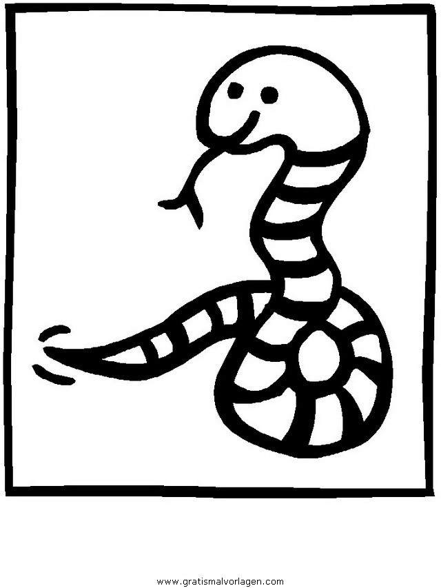 Schlangen 15 Gratis Malvorlage In Schlangen, Tiere - Ausmalen innen Schlangen Bilder Zum Ausmalen