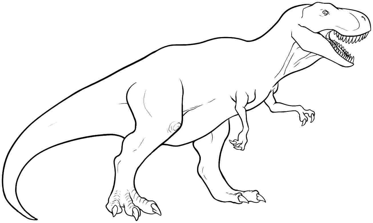 T Rex Ausmalbild Malbilder | Dinosaurierbilder, Malvorlage ganzes Dino Zeichnen Einfach Kinder