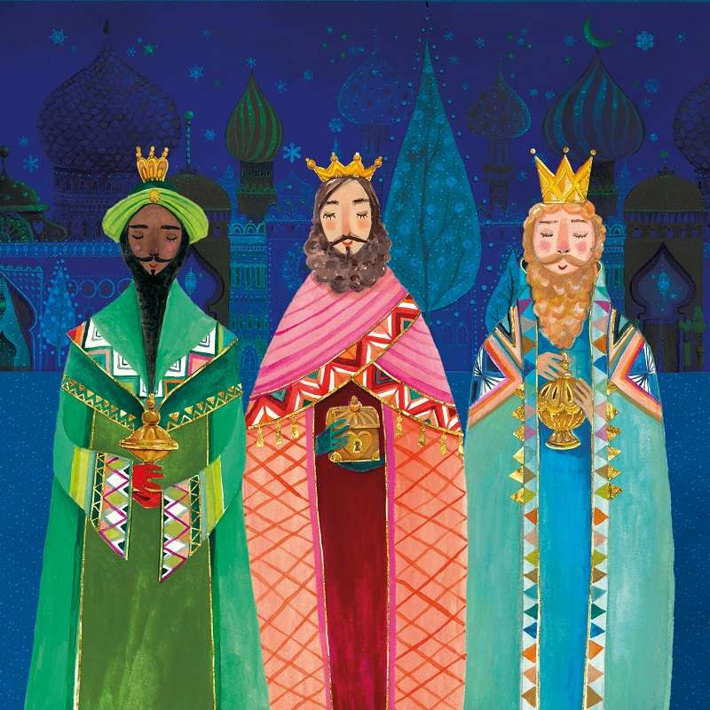 Weihnachtsservietten Heilige 3 Könige | My Weddingshop innen Heilige Drei Könige Ausmalbild