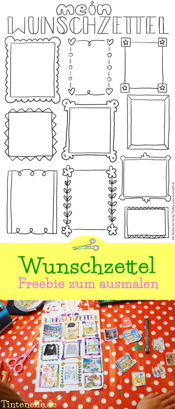 Wunschzettel Freebie Für Weihnachten Oder Zum Geburtstag bestimmt für Wunschzettel Malvorlagen Weihnachten