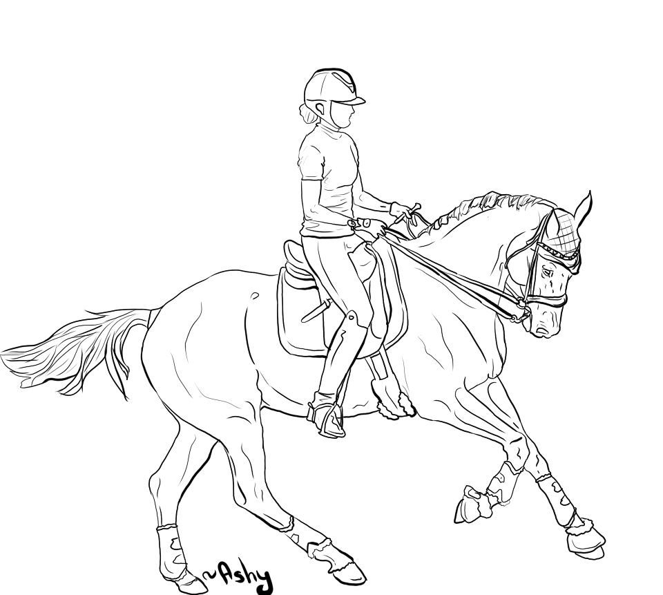 Zeichnen Ausmalbilder Pferde Dressur / Malvorlagen Pferd verwandt mit Ausmalbilder Pferde Ausdrucken
