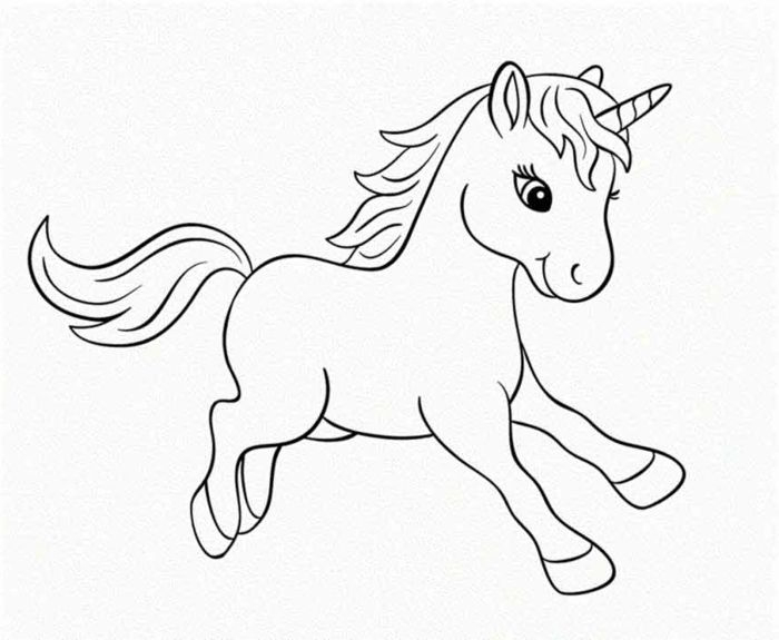 1001 + Ideen Für Ausmalbilder Einhorn Für Kinder über Bild Pferd Zum Ausmalen