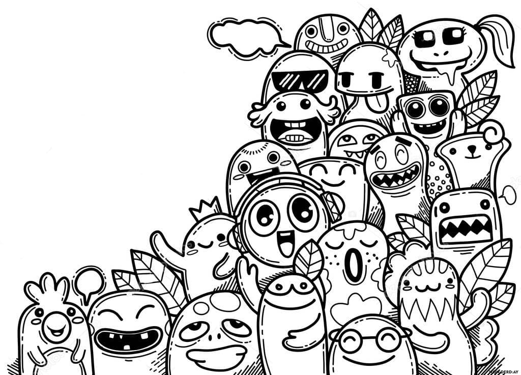 120 Ausmalbilder Kawaii. Die Beste Sammlung. Kostenlos Drucken innen Kawaii Ausmalbilder