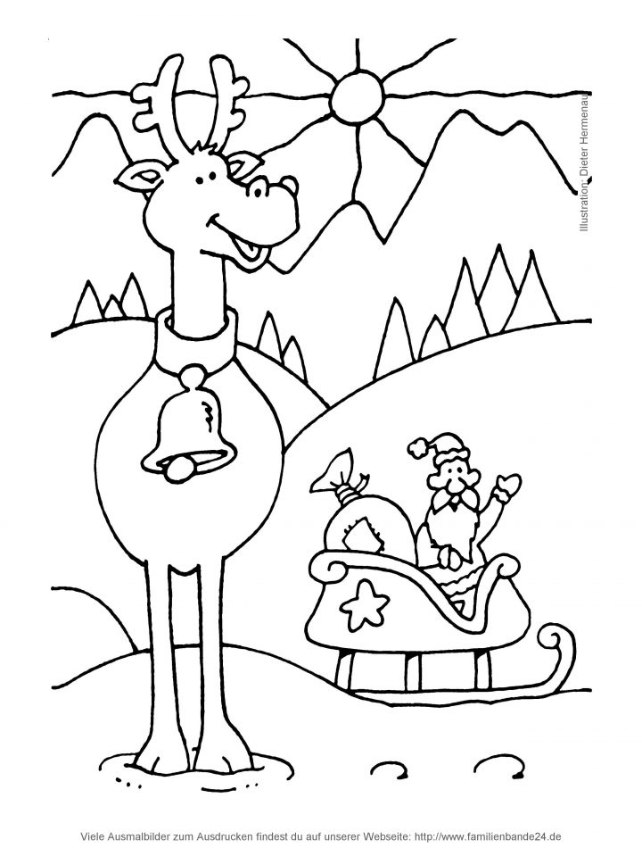 36 Rentier Bilder Zum Ausmalen - Besten Bilder Von bestimmt für Rentier Bilder Zum Ausmalen