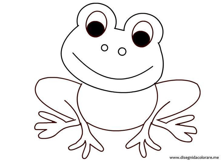 8 Beste Ausmalbilder Frosch Vorlage Kostenlos Drucken in Vorlage Tiere Zeichnen