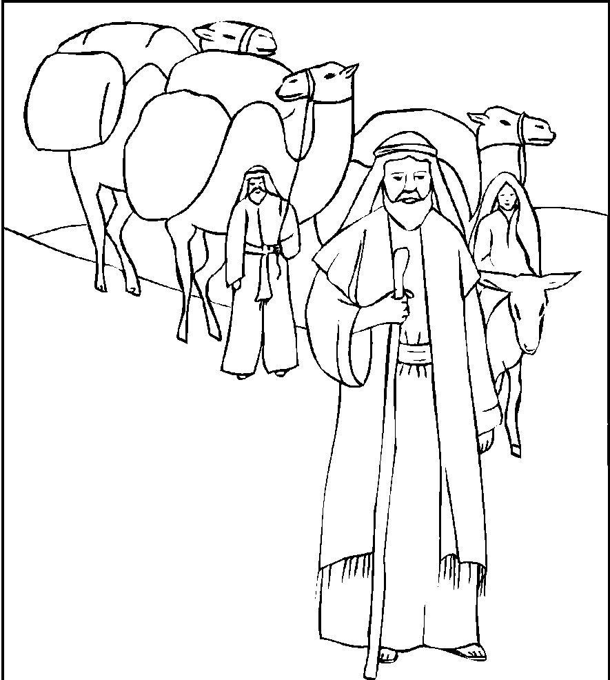 Abraham_24 (885×986) | Image Noel, École Du Dimanche innen Ausmalbild Bibel