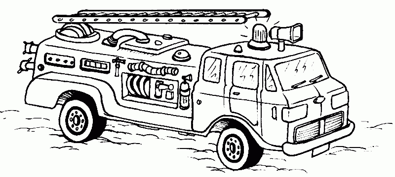 Ambulanz, Feuerwehr, Polizei für Ausmalbilder Feuerwehrautos