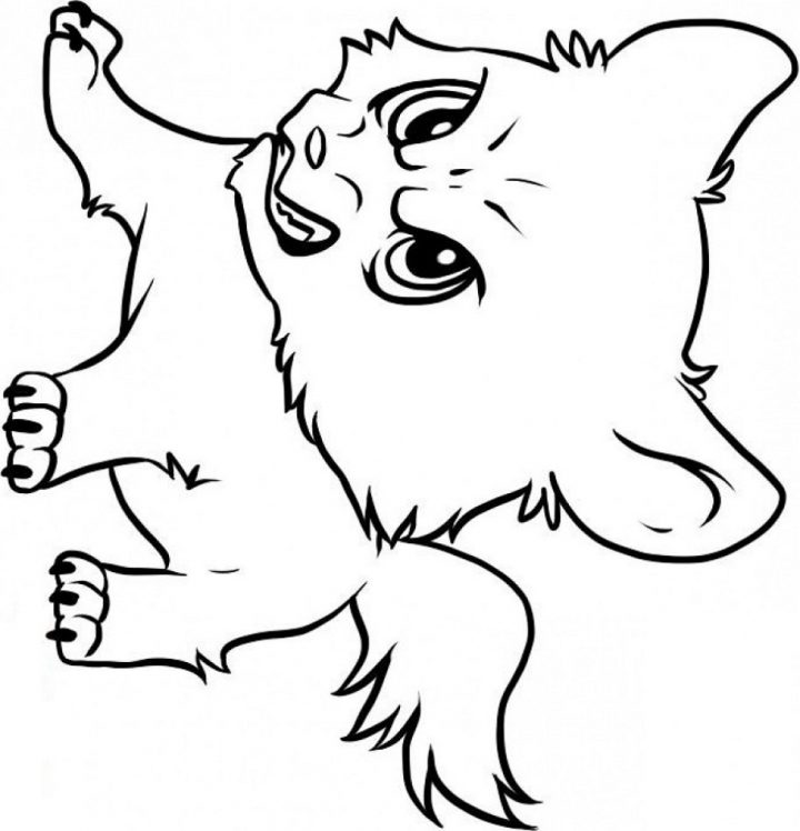 Angry Baby Wolf Coloring Page - Free Printable Coloring bestimmt für Malvorlage Wolf