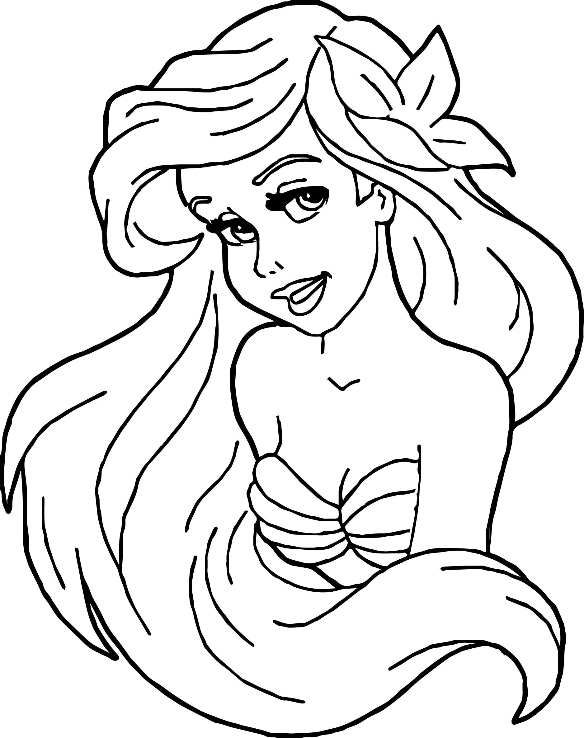 Ariel Meerjungfrau Mädchen Malvorlagen - Wecoloringpage für Ariel Ausmalbilder