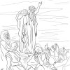 Ausmalbild: Der Prophet Hesekiel | Ausmalbilder Kostenlos in Ausmalbild Bibel