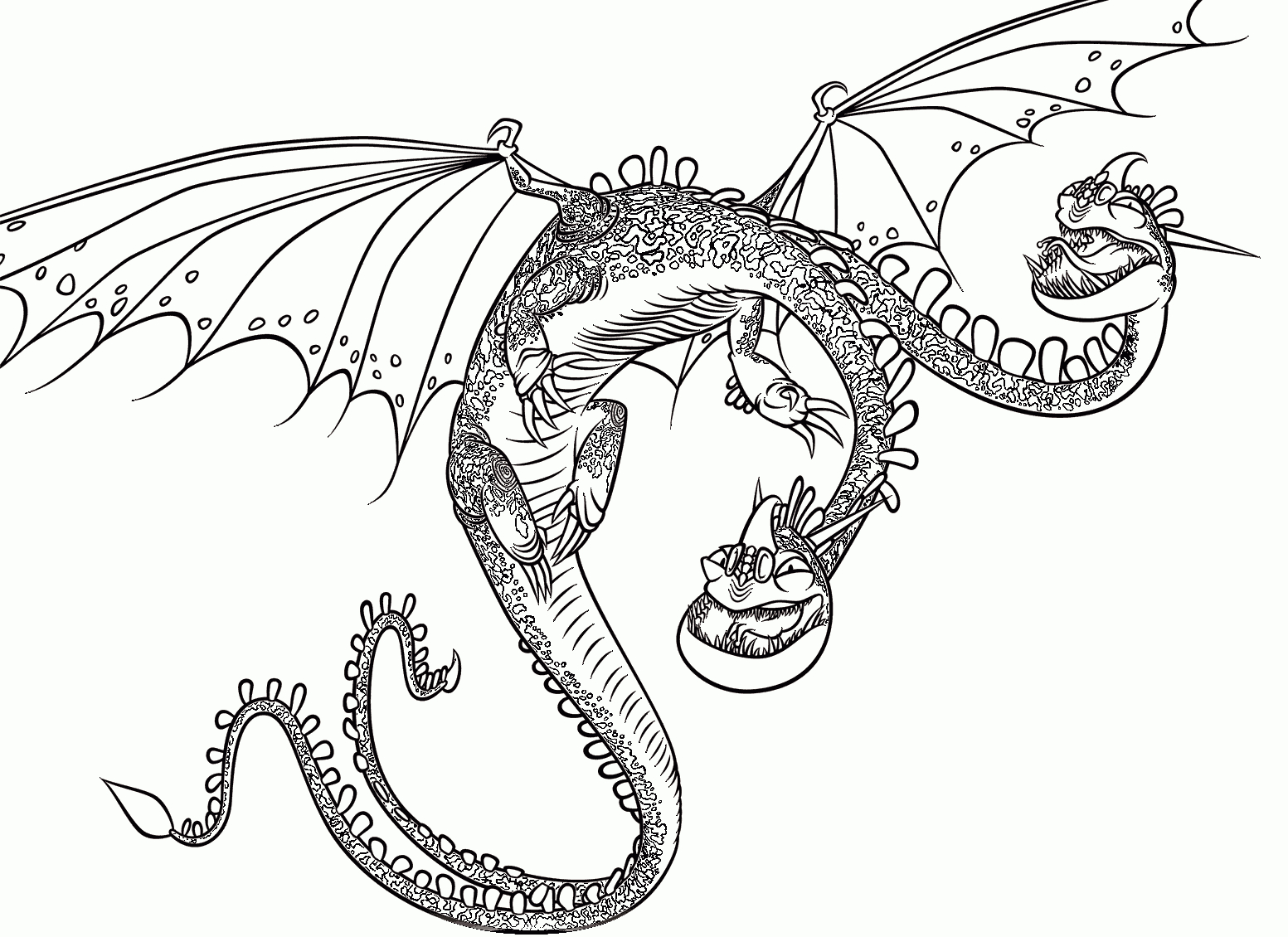 Ausmalbild Dragons Ohnezahn bestimmt für Ohnezahn Malvorlagen