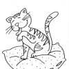 Ausmalbild Katzen: Katze Putzt Sich Kostenlos Ausdrucken verwandt mit Ausmalbilder Von Katzen
