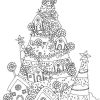 Ausmalbild Weihnachtsbaum F Erwachsene | Aiquruguay ganzes Ausmalbild Weihnachtsbaum