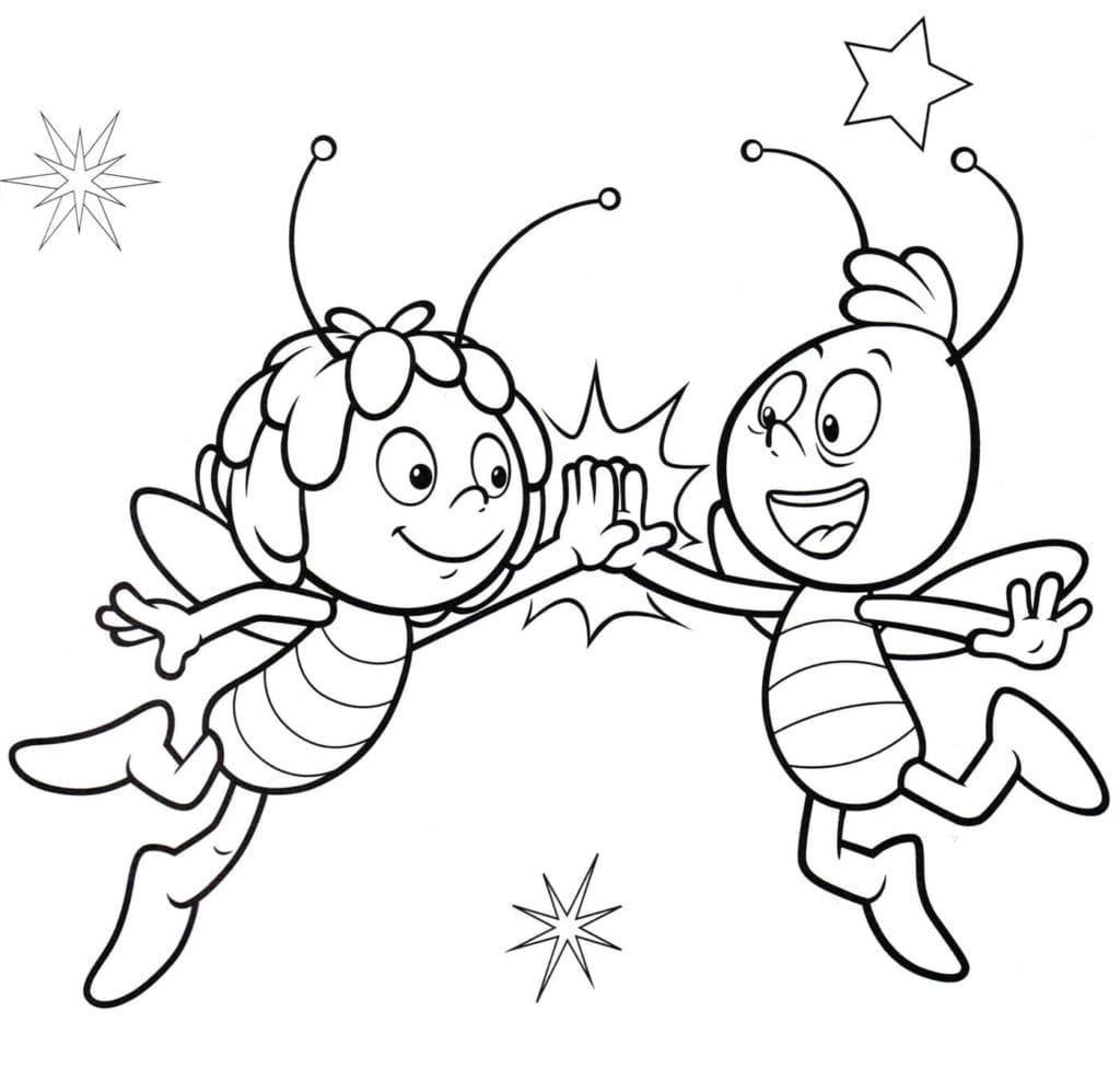 Ausmalbilder Biene Maja - 90 Malvorlagen Für Kinder verwandt mit Biene Maja Ausmalbilder