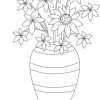 Ausmalbilder Blumen In Vase - Malvorlagen Kostenlos Zum mit Ausmalbild Blumenstrauss