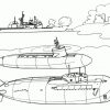 Ausmalbilder Für Kinder U-Boot 1 in Boot Ausmalbild