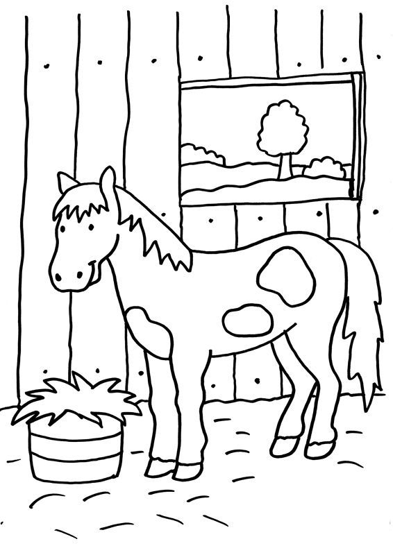 Ausmalbilder Pferde Im Stall | Ausmalbilder, Pferde Bilder über Pferd Bild Zum Ausmalen