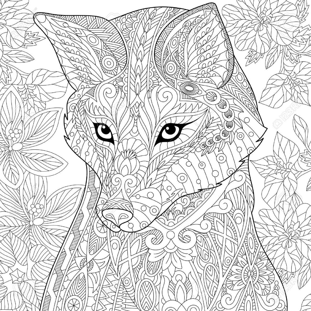 Ausmalbilder Tiere Mandala Fuchs - Ausmalbilder Mandala innen Ausmalbild Tiere